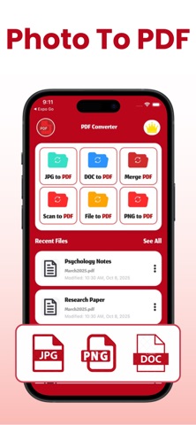 PDF Converter: Word, JPG, Scan iPhone screenshot