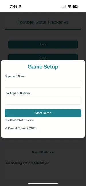 Football Stat Tracker Pro screenshot 1