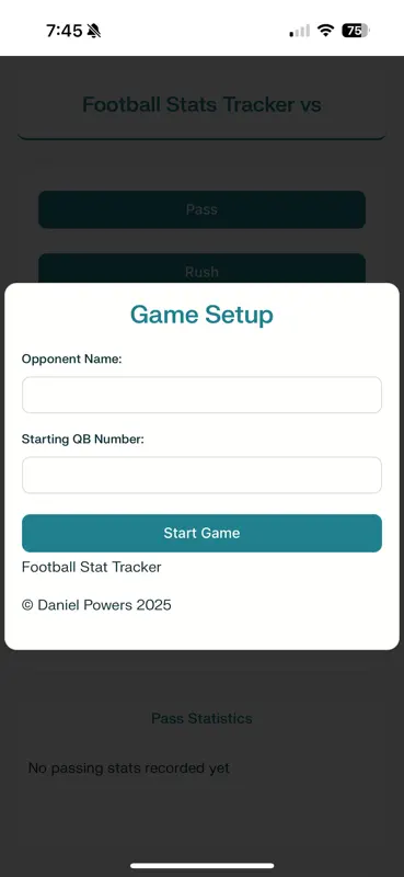 Football Stat Tracker Pro screenshot 1 of 9