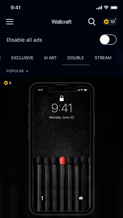Wallcraft – Wallpapers, live Screenshot