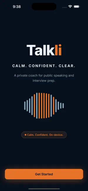 Talkli: Public Speaking Coach screenshot 1