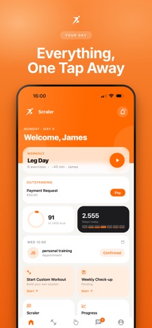 Scraler: Fitness Coaching iPhone screenshot