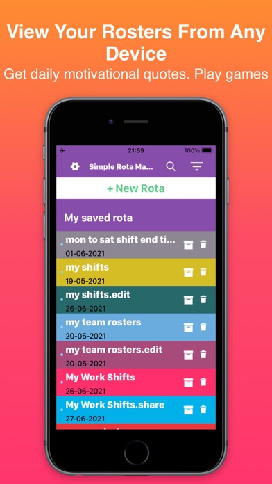 Simple Rota Maker Screenshot
