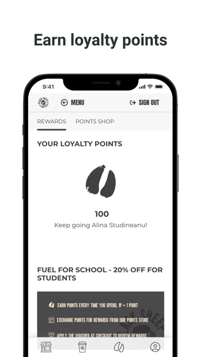 Black Sheep Coffee US Screenshot