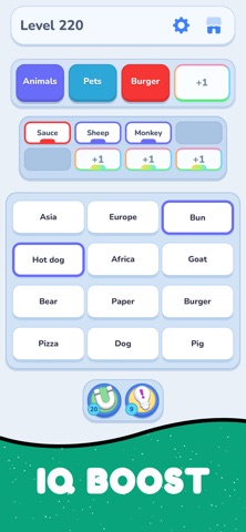 Sort The Words - Associations iPhone screenshot