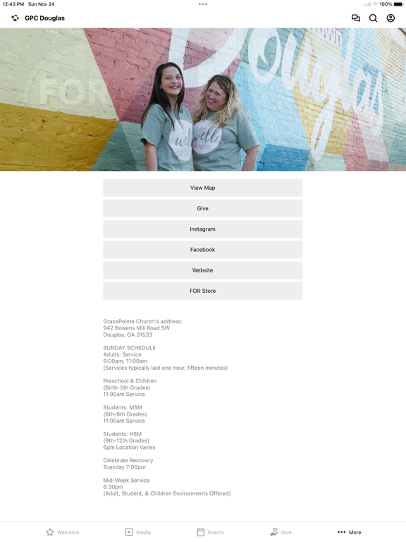 GracePointe Church Douglas iPad screenshot 4 - Education app