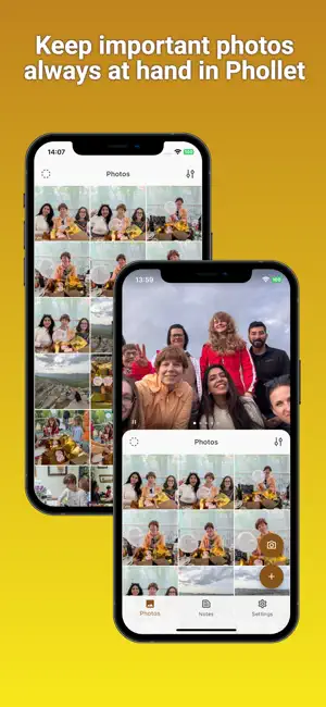 Phollet - Photo Wallet + Notes screenshot 1
