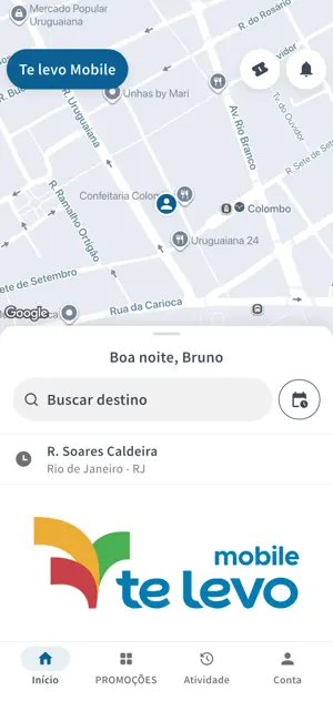 Te Levo Mobile screenshot 1