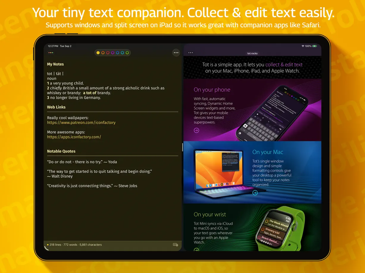 Tot iPad screenshot 1