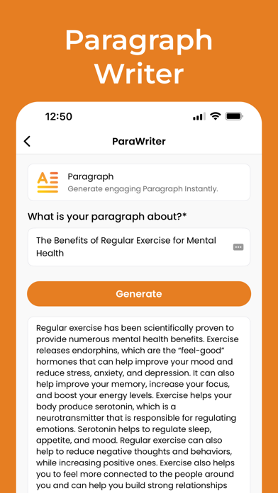 AI Essay Writer - ParaWriter Screenshot