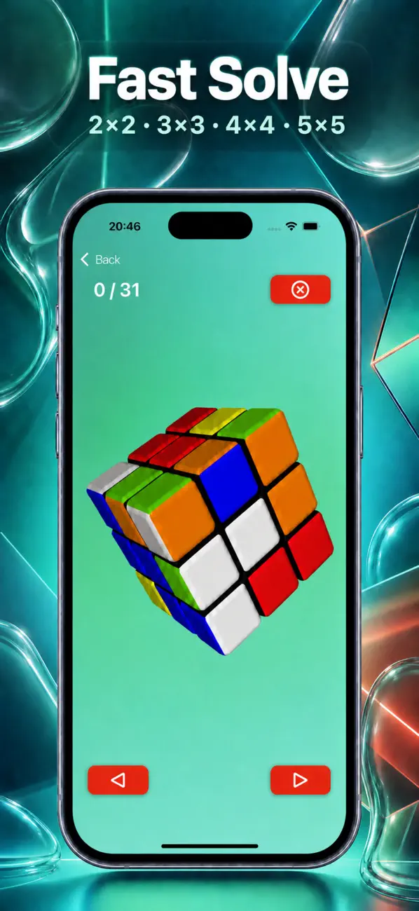 Screenshot #1 pour Magic Cube Solver & Timer