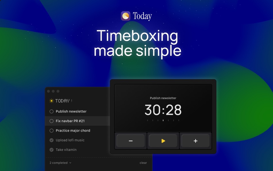#1. Today: Timebox for human (macOS) 由: Budi Harto Tanrim
