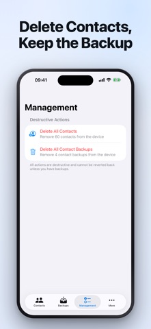 Backup Contacts: Transfer Tool Screenshot 5 of 6