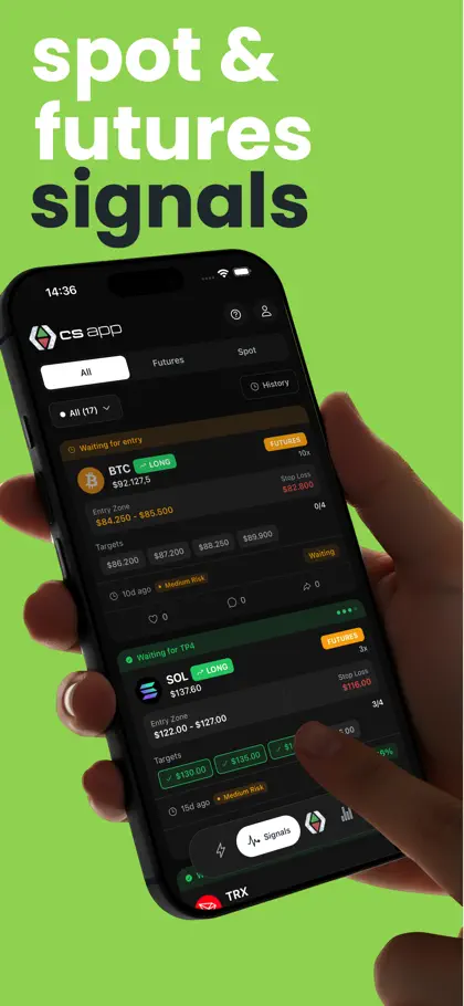 Capture d'écran 3 sur 6 de Crypto Signals & Trade Signals