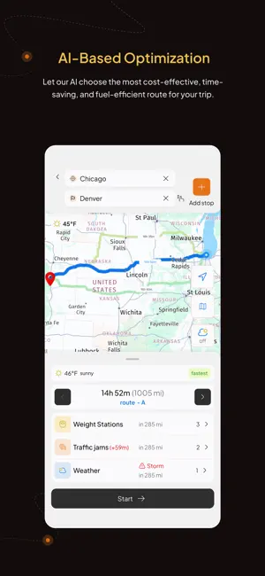 TruckRoute.AI: Smart truck GPS screenshot 2