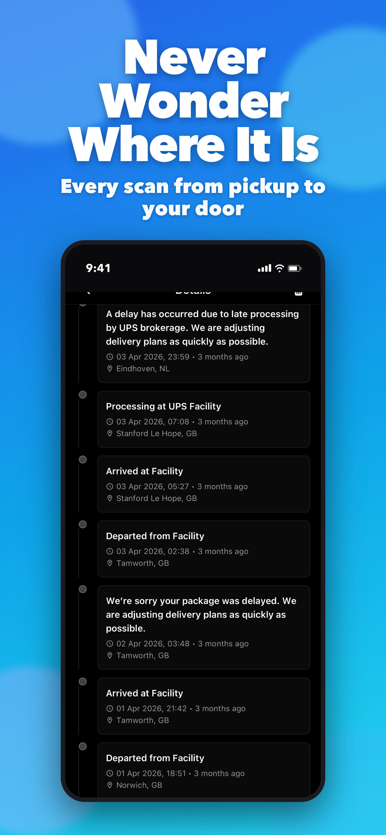 Package tracker for Fedex,UPS screenshot 6
