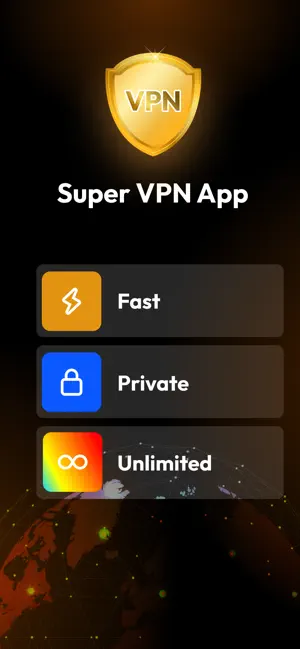 Unlimited Proxy: VPN Super iPhone screenshot 1