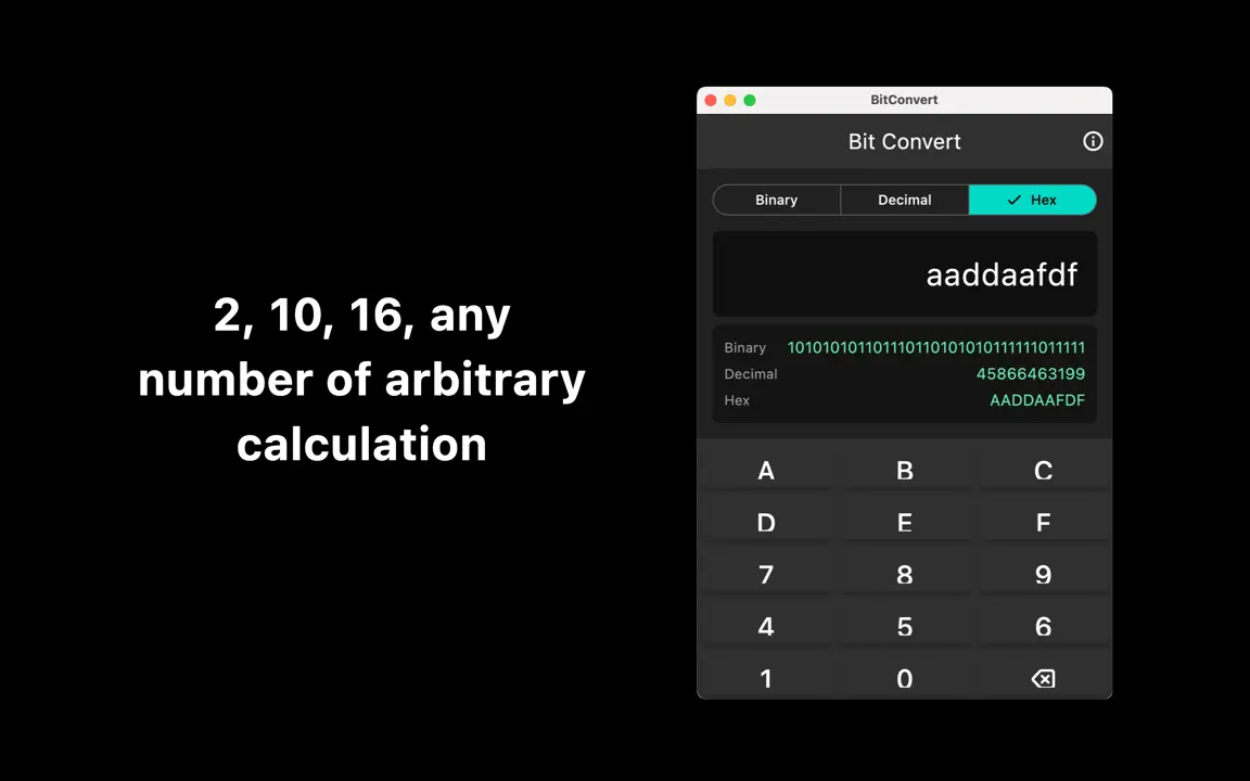 BitConvert-binary Conversion iPhone Screenshot 1