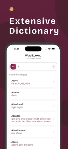 English to Hindi Translator iPhone screenshot