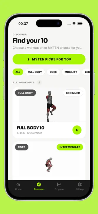 MYTEN | 10 Minute Workout screenshot 5