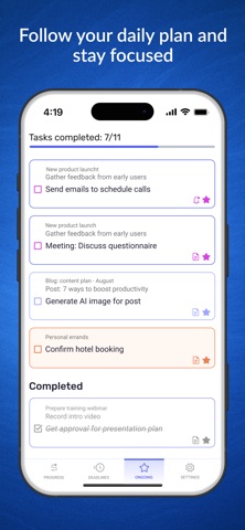 WinGo Plan: projects & goals screenshot