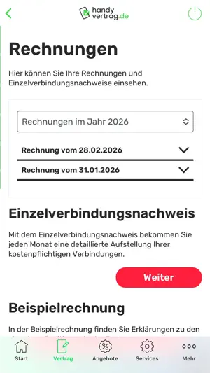 handyvertrag.de Servicewelt screenshot 2