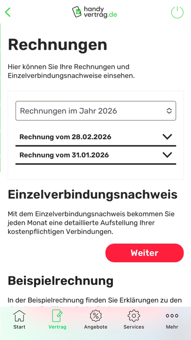Screenshot #2 pour handyvertrag.de Servicewelt