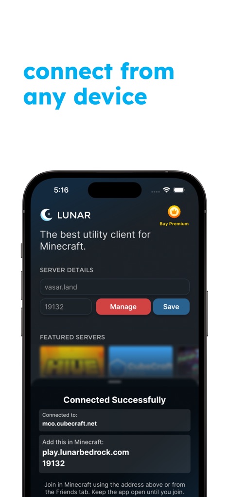 Lunar Proxy for Minecraft: PE - Utilities App | MWM