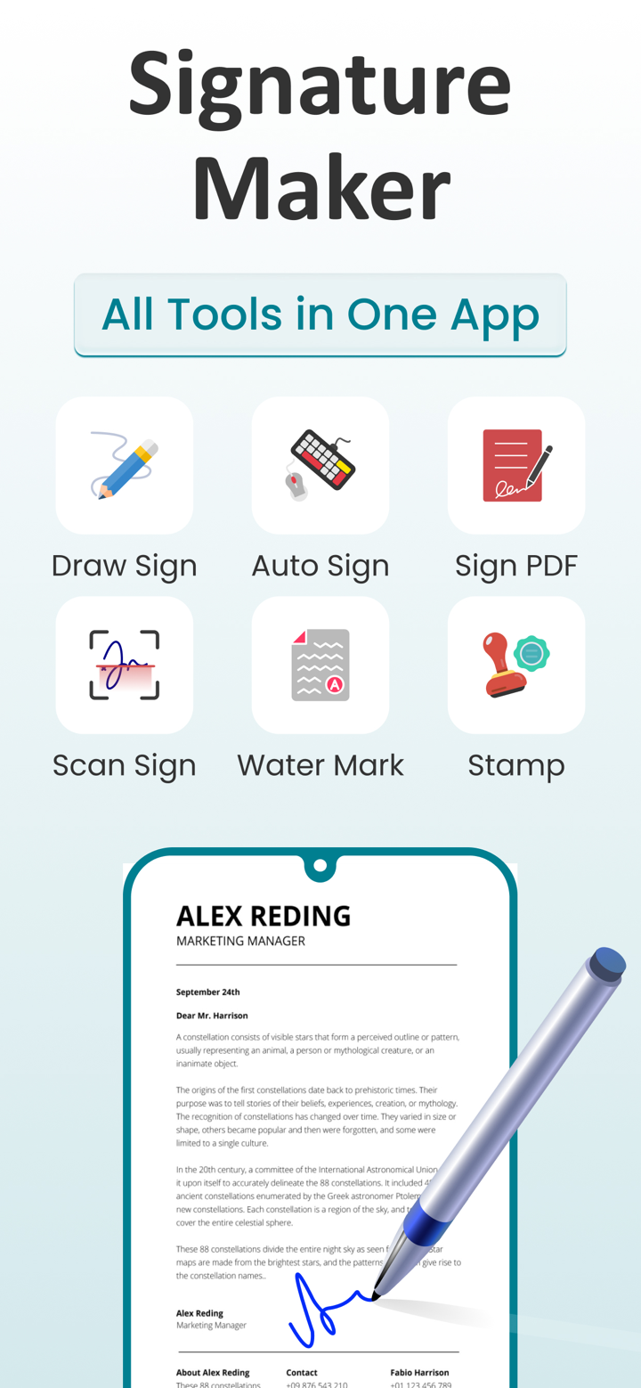 Signature Maker - e Sign App screenshot 1