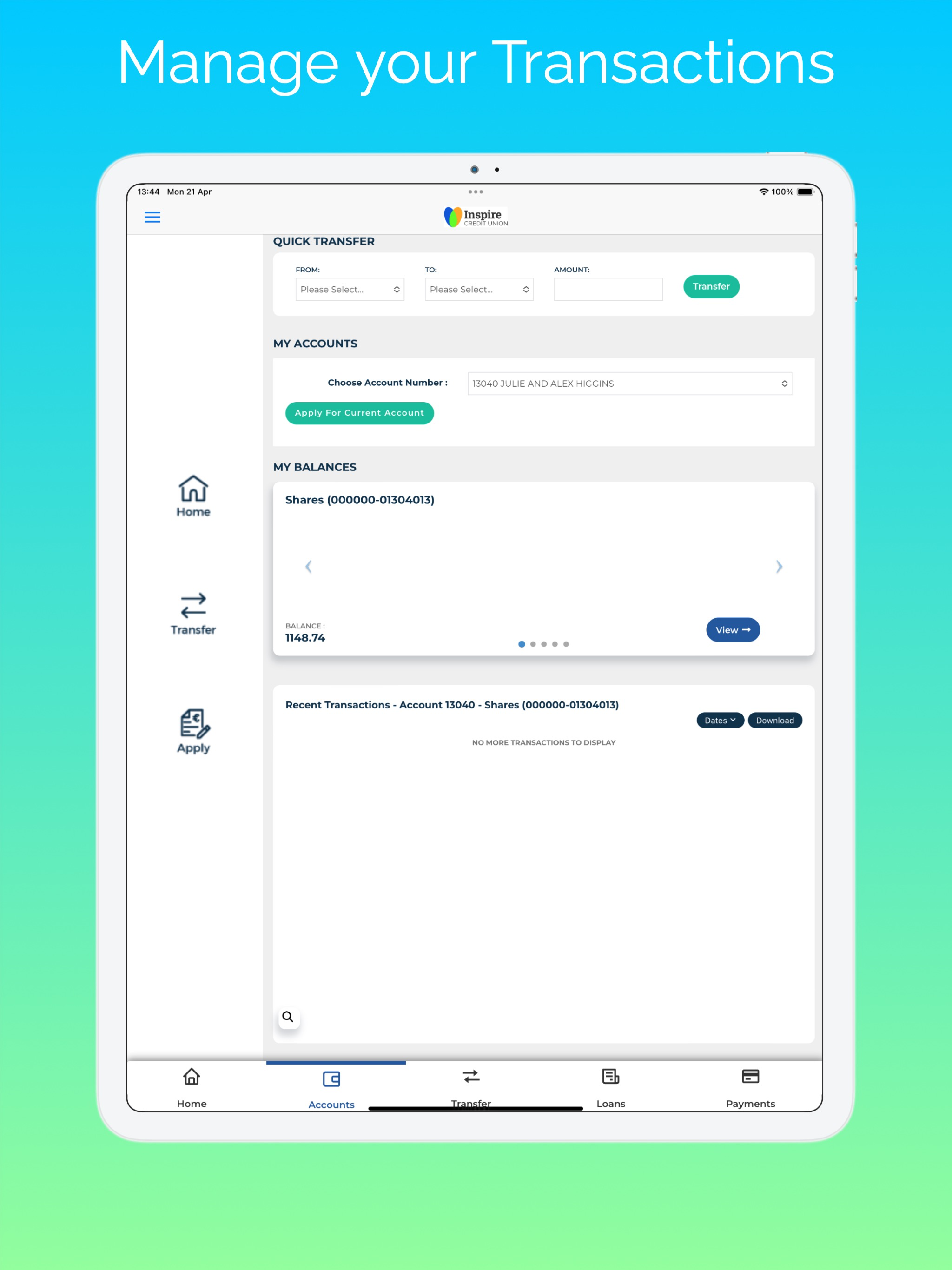 Inspire Credit Union screenshot 5