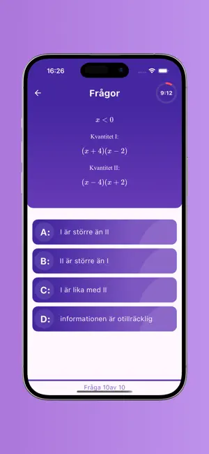 Högskoleprovet screenshot 4