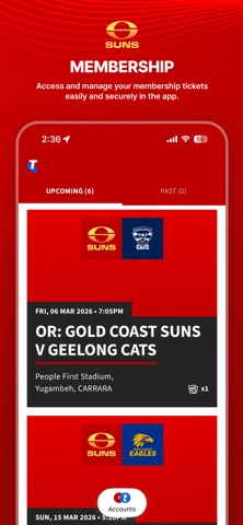 Gold Coast SUNS Official App screenshot