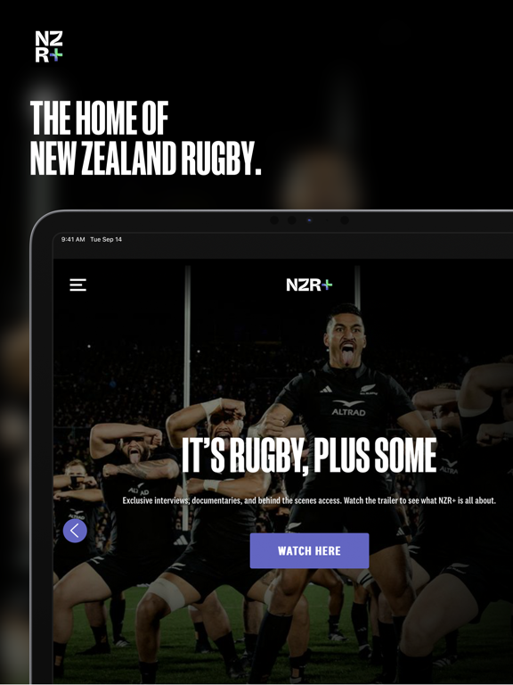 NZR+ iPad screenshot 1 - Sports app