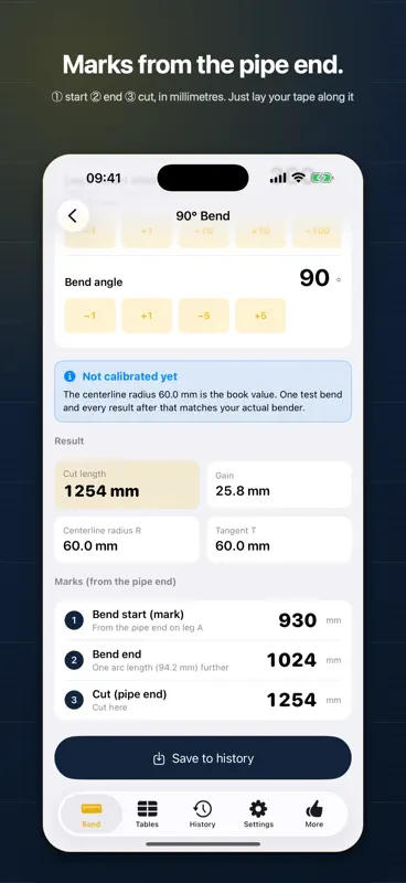 Magedori: Conduit Bending Calc screenshot 2 of 6