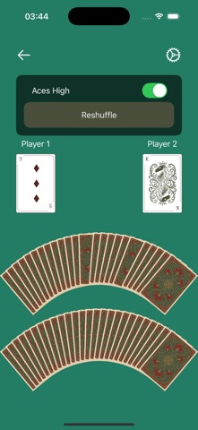 Highest Card Wins iPhone screenshot