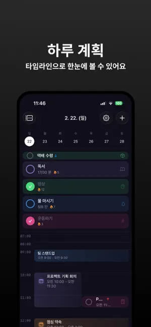 AnySchedule - 올인원 캘린더 & 플래너 iPhone screenshot 3