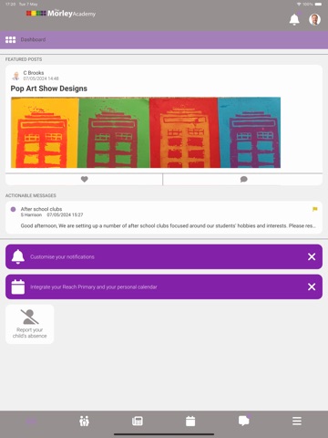 The Morley Academy iPad screenshot