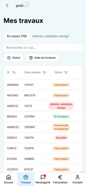 Protilab screenshot 2
