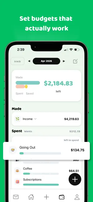 BuyBye - Budget Planner iPhone screenshot 2