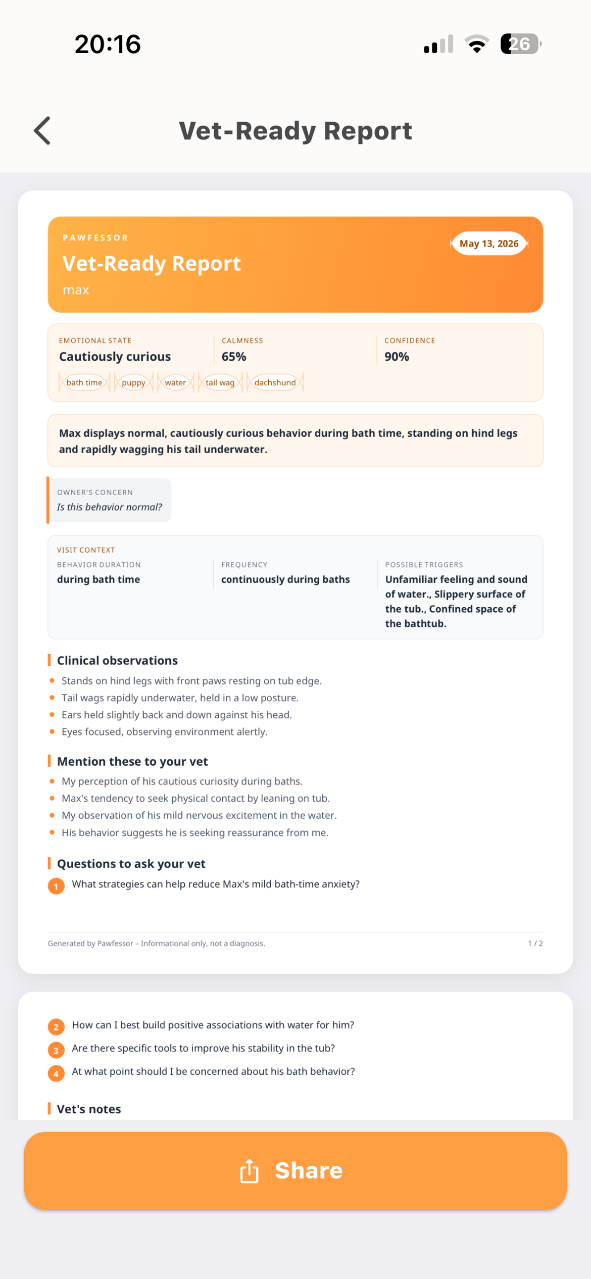 Pawfessor — Dog Behavior AI