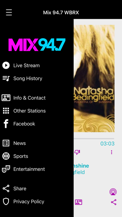 Mix 94.7 WBRX Altoona Screenshot