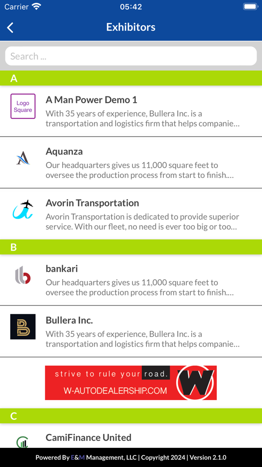 #8. E&M Event (iOS) By: E&M Management, LLC