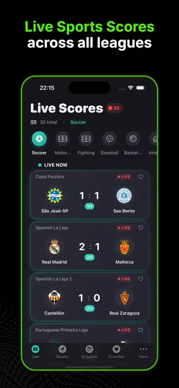 DRM - Live Sports Score & News screenshot 1 of 9