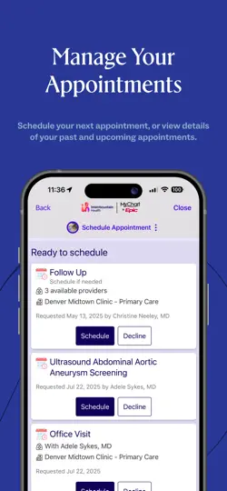 Intermountain Health iPhone Screenshot 2