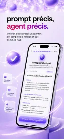 Capture d'écran de AI Agent Builder Architect sur iPhone 2