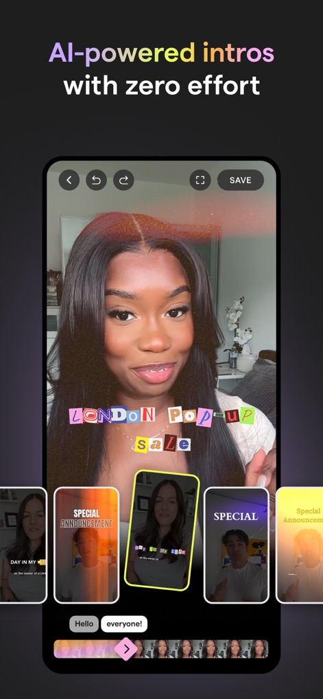 Mojo: AI Video & Reels Editor - Intro AI Semplici