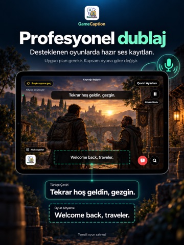 Game Caption: Oyun Çevirisi iPad screenshot 4
