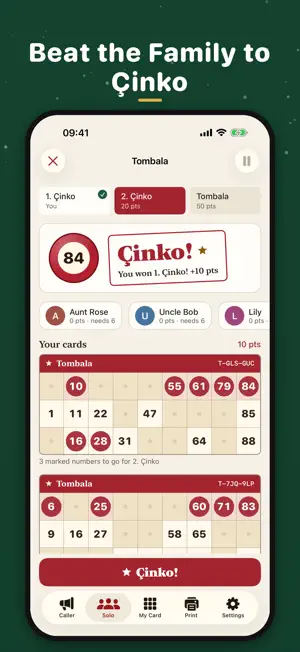 Tombala: Bingo Card Generator screenshot 1