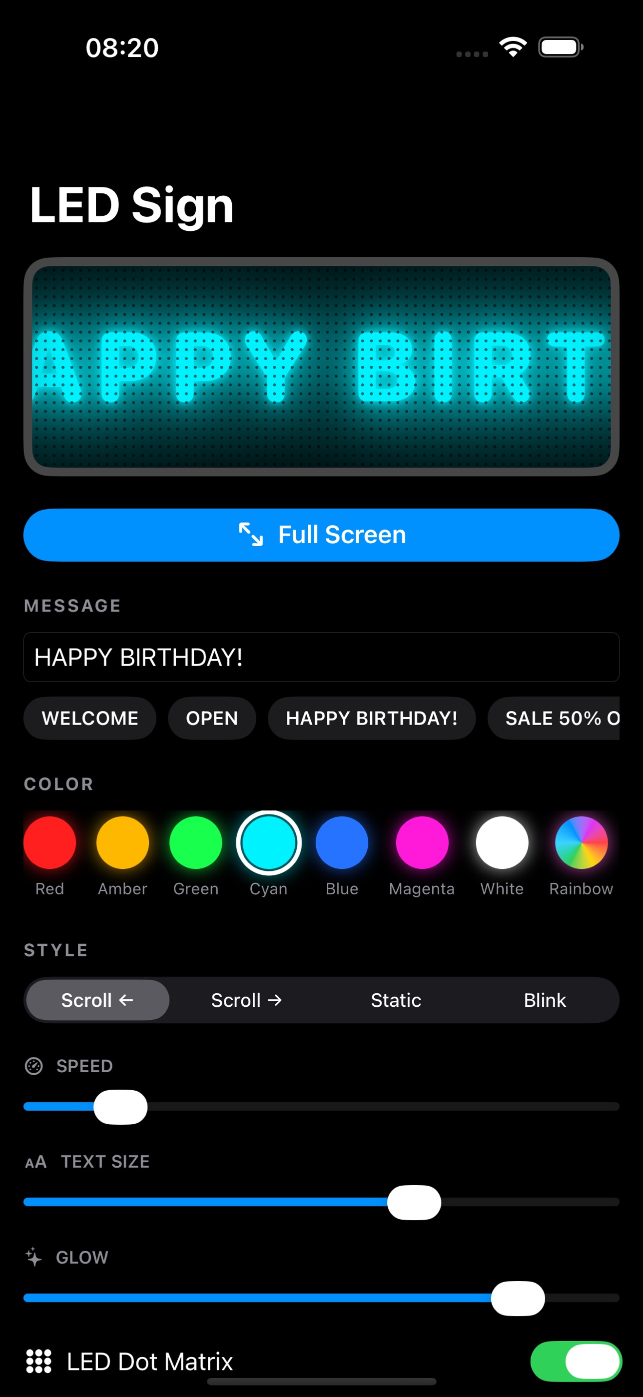 Screenshot 4 of LED Sign: Scrolling Marquee