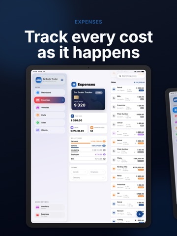 Car Dealer Tracker: Profit iPad screenshot
